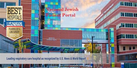 <b>National</b> <b>Jewish</b> <b>Health</b> Pulmonology is a Group Practice with 1 Location. . National jewish health patient portal